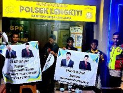 Diduga Oknum Suruhan, Baliho Bergambar Teddy Meilwansyah Dirusak