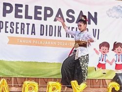 Cerianya Para Peserta Didik SDN 167 Mengger Girang, Dalam Acara Pelepasan Peserta Didik Kelas VI