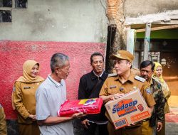 Erwin Mengunjungi Lokasi Kejadian Ledakan Gas LPG di Kebon Jayanti