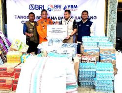 BRI dan YBM BRILian Region 9 Salurkan Bantuan untuk Korban Banjir dan Longsor di Sukabumi