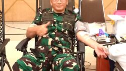 Ketika Sang Jendral, Turut Menjadi Pendonor di Kegiatan Donor Darah Serentak
